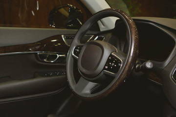 Modern car interior