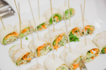  Appetizers banquet table