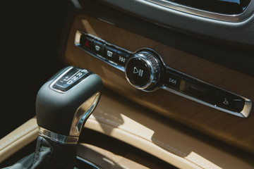 Modern car interior