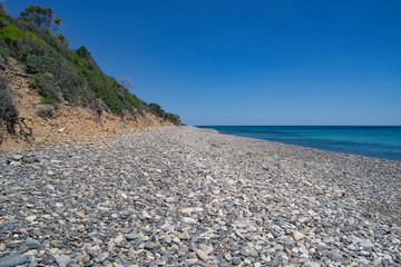 Fototapeta na wymiar Vista della spiaggia di Coccorocci