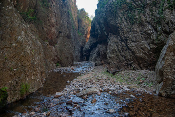 Obraz premium Vista della gola di Bidda Mores