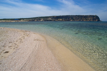 Vista della spiaggia Sa Mesa Longa