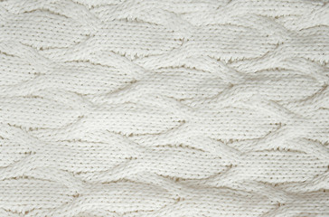 Knitted fabric texture background. Winter background