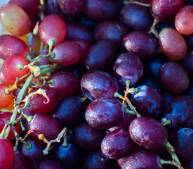 closeup of grape , food background