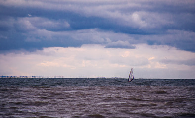 sailboat at sunset