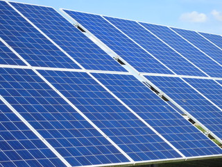 Solar panel. Renewable energy source