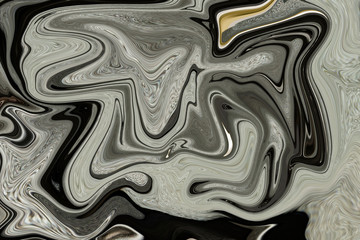 Abstraction in multicolored smooth lines of a wavy texture. Blurry colors of a colored background.