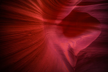 View into lower antelope canyon arizona