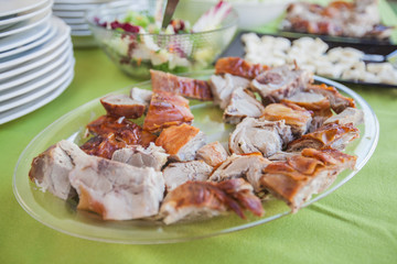 Roasted Pork Meat Sliced