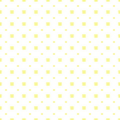 Seamless pattern of watercolor yellow circles on a white background