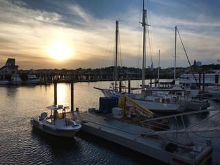 boats in harbor