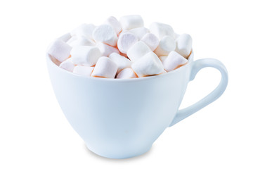 Christmas decoration with gingerbread cookies, cocoa with marshmallow, christmas tree gift on a white isolated background