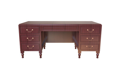 Colonial table isolated on white background