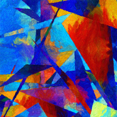 Fototapeta premium Abstract oil painting texture background. Wall art. Stock. Impressionism and expressionism mixed media style. Colored backdrop. Chaotic strokes and splashes. Hand drawn abstraction. Watercolor element