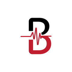 B Letter creative logo or symbol template design