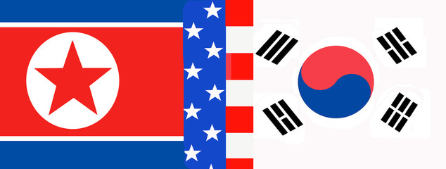 North Korea,South Korea still engaged in conflict for de4cades with the United States in between .