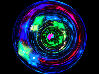 Colorful fractal plasma sphere, strings of chaotic plasma energy. .smoke, energy ball discharge, scientific plasma study. digital flames, .artistic design, science fiction, Abstract illustration