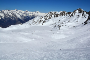 Fototapeta na wymiar Verbier Skiing