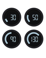 Digital speed gauge. vector illustration