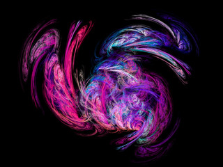 High resolution multi colored fractal background which patterns. Background created by fractal geometry.