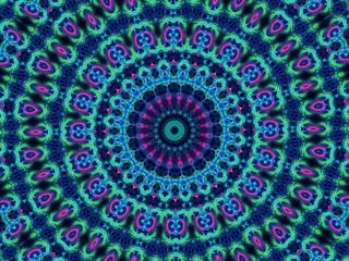 This image was created using fractal generating and graphic manipulation software.