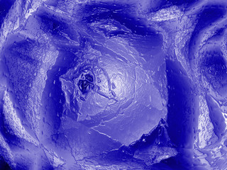 Abstract blue, modern rose background