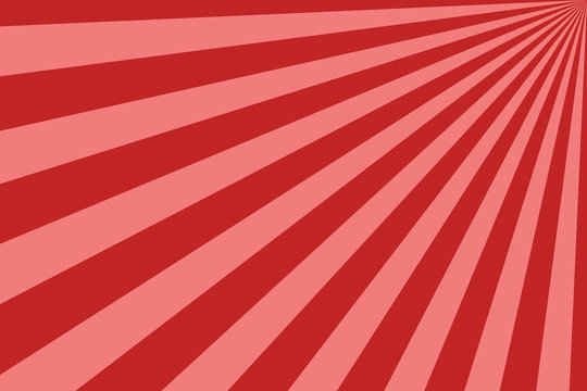 Vector Simple Sunburst Background. Stripes In Retro Pop Art Style