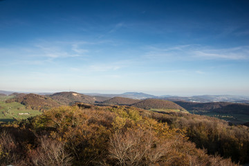 Aussicht vom Cheissacherturm ins schöne Land