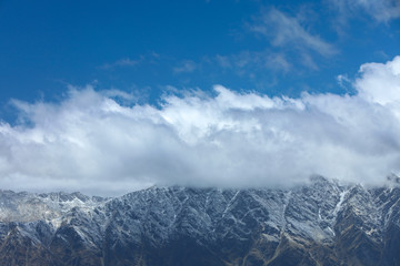 Berge Gipfel in Neuseeland mit Fernsicht