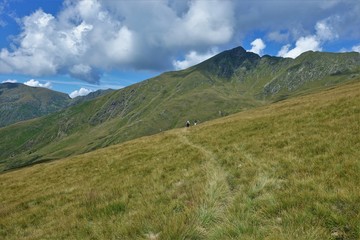 Typical mountain landscape from the pastures
