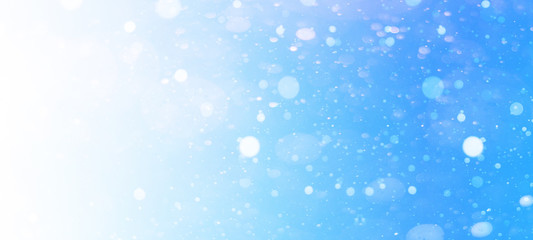snowflakes snow blue sky - winter background banner long