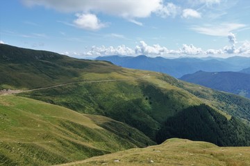 Obraz premium Typical mountain landscape from the pastures
