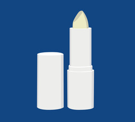 Pomatum vector illustration isolated blue background