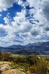 Fototapeta premium Beautiful mountain landscape, colorful nature, French Alps, Verdon gorge
