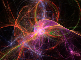 This image was created using fractal generating and graphic manipulation software.