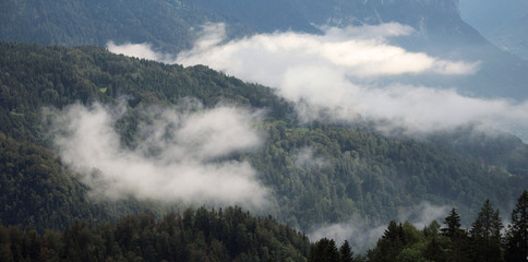 Clouds Over A Hill