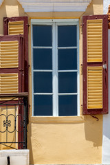 Windows, doors, elements and decorations of houses and buildings