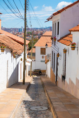 Sucre Bolivia Candelaria district houses in colonial style