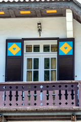 Windows, doors, elements and decorations of houses and buildings