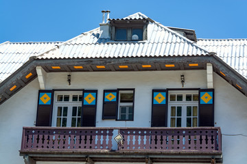 Windows, doors, elements and decorations of houses and buildings