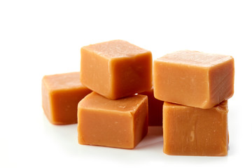 stack of caramel candies