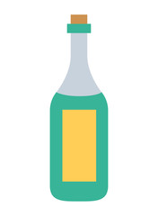 champagne bottle drink isolated icon