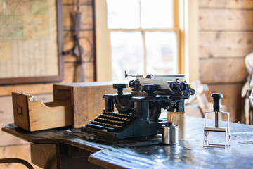 Old vintage typewriter