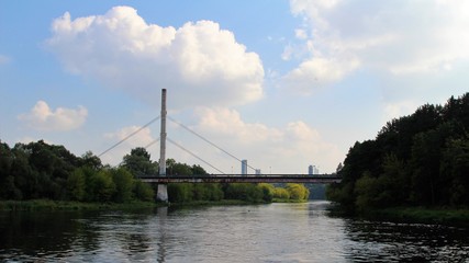 Neris river in Lithuania. Summer