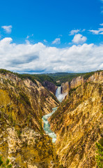 Lower Falls of the Grand Canyon of the Yellowstone National Park, Wyoming USA