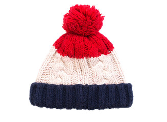 Obraz na płótnie Canvas Knitted winter warm hat
