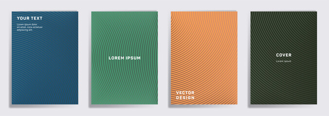 Radial semicircle geometric lines patterns.