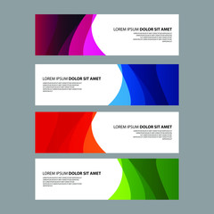 Naklejka premium Vector Abstract design banner web template