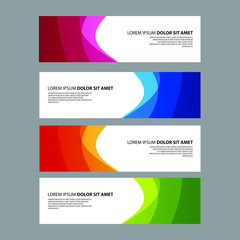 Fototapeta premium Vector Abstract design banner web template