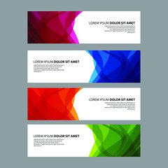 Vector Abstract design banner web template